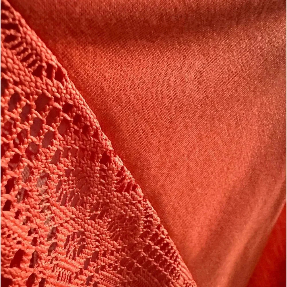 Bobbie Brooks orange blazer/cardigan size M - Picture 5 of 7